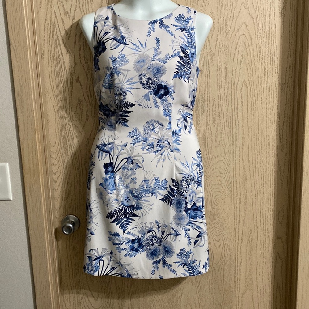Alyx size 14 blue white dress